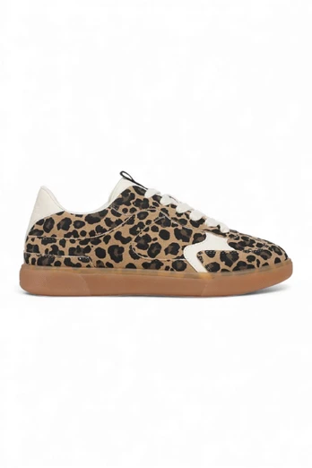 Womens Tastic Lace-Up Fashion Sneakers - Brown