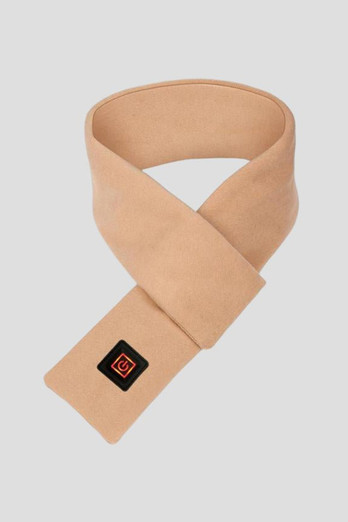 Short Heated Scarf Unisex - Khaki