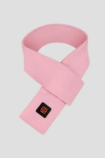 Short Heated Scarf Unisex - Pink
