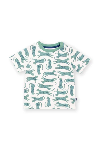 Kids 100% Organic Cotton Printed T-Shirt - Leopard Camo