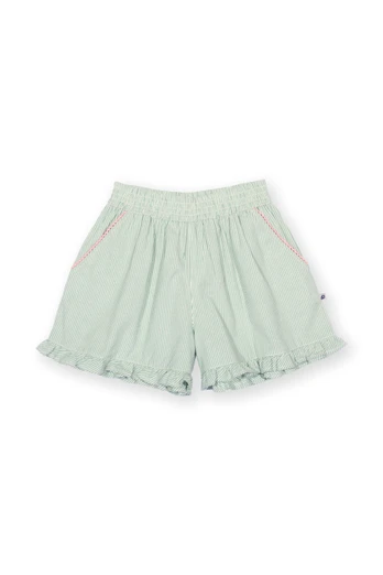 Kids 100% Organic Cotton Easy On Culottes - Ticking