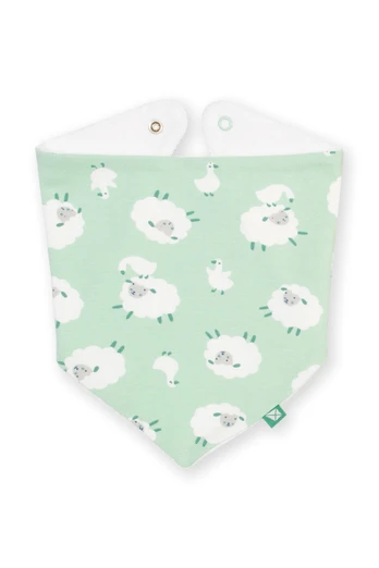 Baby 95% Organic Cotton Bib - Baa Baa Quack