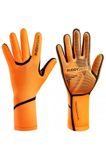 Neoprene 2.5mm Unisex Swim Gloves - Orange