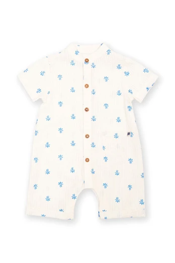 Baby Pineapple Polka 100% Organic Cotton Romper - Pineapple Polka