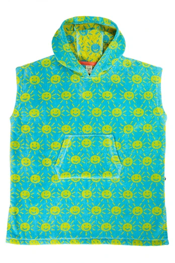 Kids 100% Organic Cotton Havana Hooded Towel - Sunshine Smiles