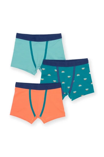 Kids Steggie Dot 95% Organic Cotton 3 Pack Trunks - Steggie Dot
