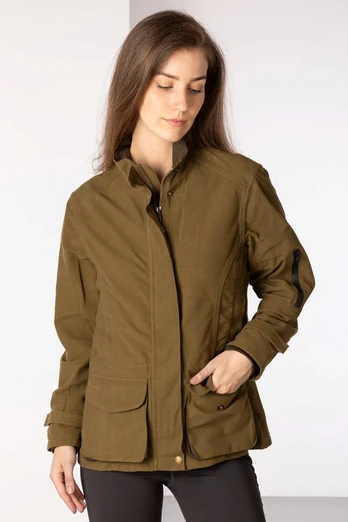 Danby Womens Shooting Jacket - Light Khaki