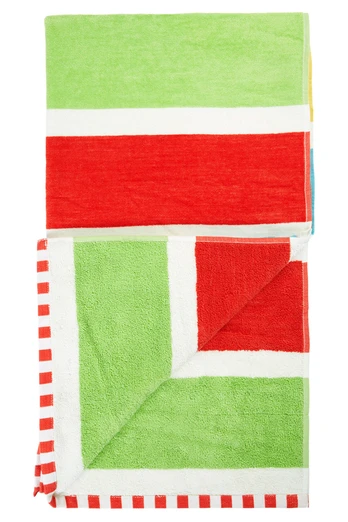 Kids 100% Organic Cotton Lagoon Towel - Rainbow Bright