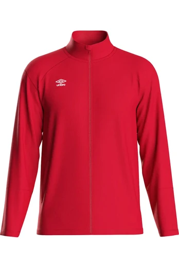 Total Training Mens Track Jacket - Vermillion/Black