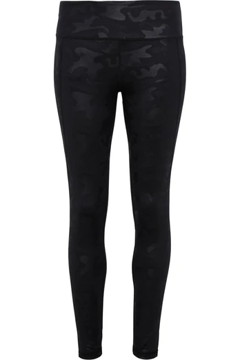 Performance Camo Womens Full-Length Leggings - Black Camo
