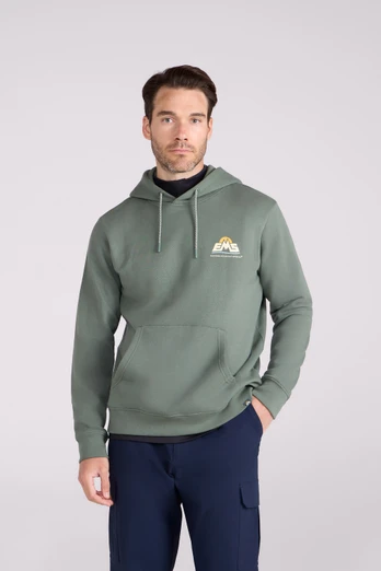 EMS Graphic Mens Overhead Hoodie - Green