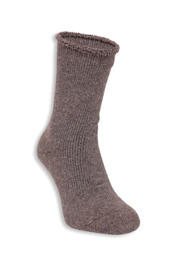 EMS Mens Merino Thermal Quarter Length Socks - Brown
