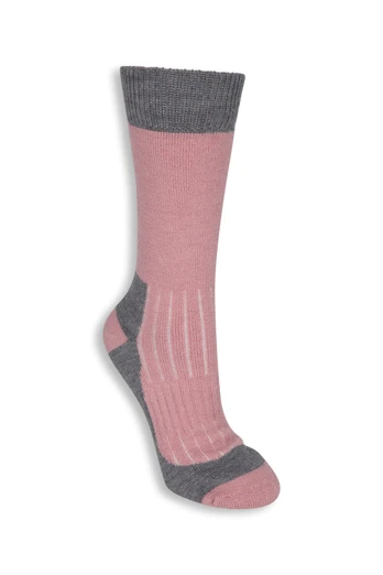 EMS Explorer Womens Merino Thermal Mid-Calf Socks - Pale Pink