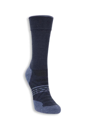 EMS Womens Lightweight Merino Mid-Calf Socks - Navy