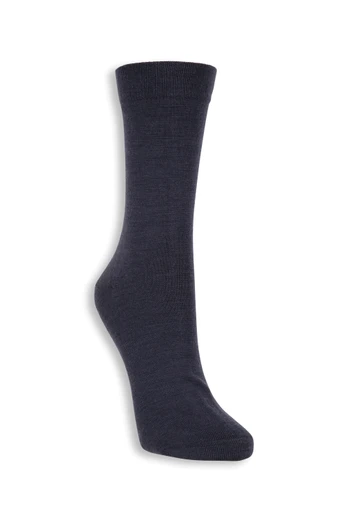 Merino Womens Quarter Length Liner Socks - Bleu Marine