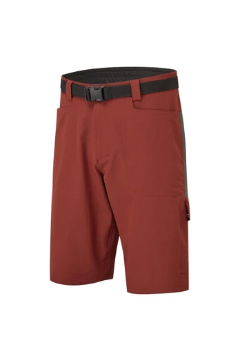 Esker Mens Cargo Baggy Shorts + Liner - Red