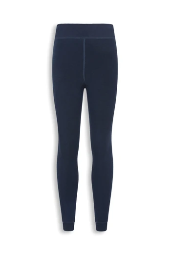 EMS Fluffy Fleece Lined Womens Thermal Leggings - Navy