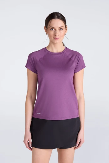 EMS Essence Peak Womens Boxy Tee - Dusky Purple