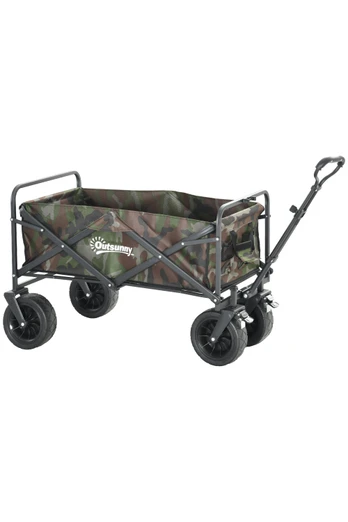 Heavy Duty Festival Camping Trolley Cart - Camouflage