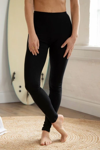 Cotton Leggings - Black