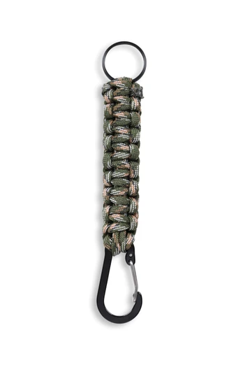 EMS Paracord Carabiner Keyring - Khaki
