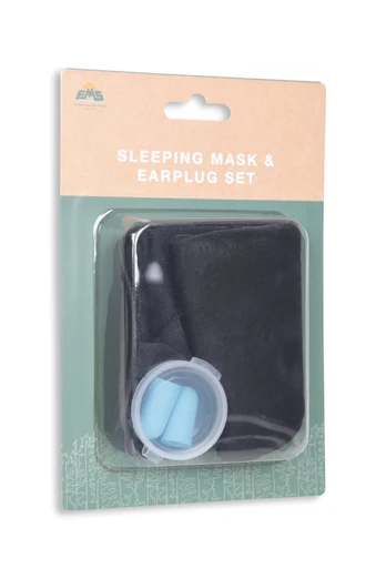 EMS Sleeping Mask And Ear Plug Set - Black