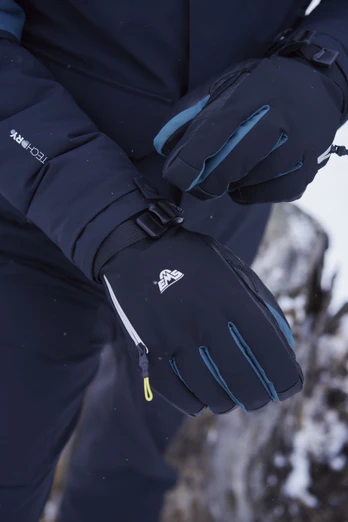 EMS Permafrost Mens Waterproof Merino Lined Ski Gloves - Blue