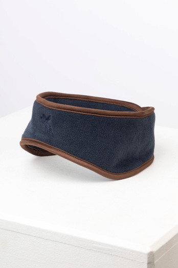 Huggate Womens Fleece Headband - Marl Navy