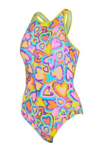 Joyfull Crossback Womens One Piece Swimsuit - Pink