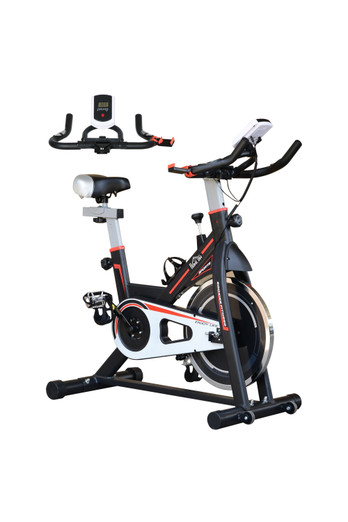 Indoor Cycling Bike with LCD & Heart Rate - Black