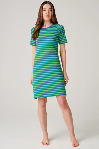 Womens Bamboo Short Sleeve Nightdress - Sunny St Ives
