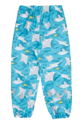 Kids Waterproof Rain Or Shine Trousers - Tropical Rays