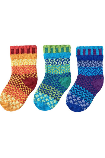 Kids Novelty Mismatched Socks 1 Pair + 1 Spare - Prism