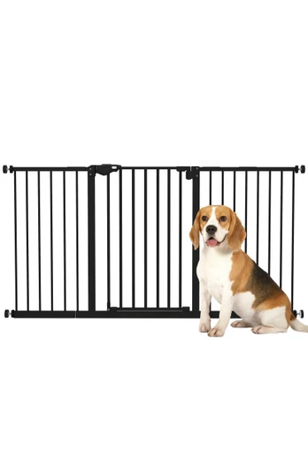 Adjustable Safety Gate, 4 Adjustable Screws - Black Medium