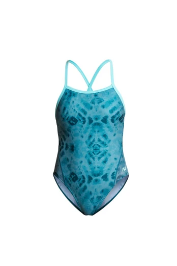 Strap Back Women's Swim Costume - Teal