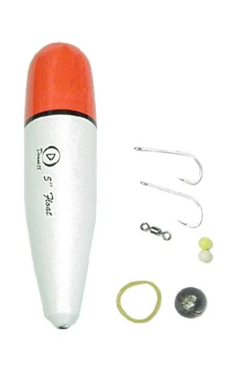 4" Cigar Slider Fishing Sea Float Kit - White