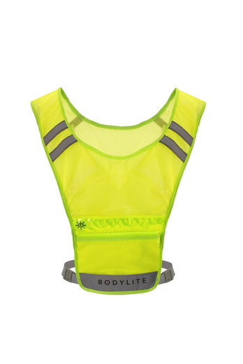 LED Reflective Neon Unisex Running Vest - Neon Yellow