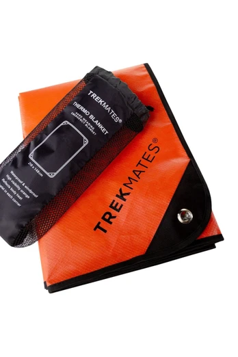 Reflective Thermo Emergency Blanket for Outdoors - Orange