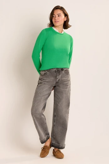 Vertu Womens Knitted Jumper - Green
