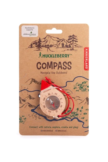 Huckleberry Navigation Compass for Kids - Brown