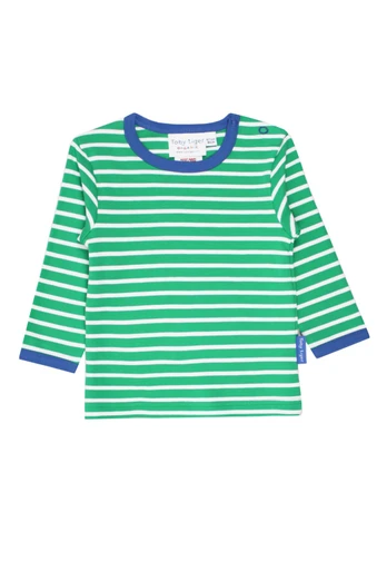 Kids 100% Cotton Breton Long-Sleeved T-Shirt - Green