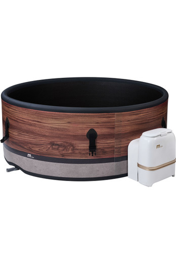 Duet 4-6 Person Round Bubble Spa - Wood