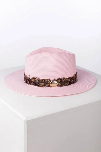 Helmsley Womens Hat Panama - Pink