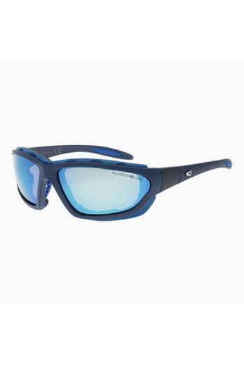 Unisex Mese UV400 Polarised Mirror Sunglasses - Navy