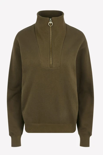 Keira Womens Quarter Zip Horse Riding Jumper - Alpine