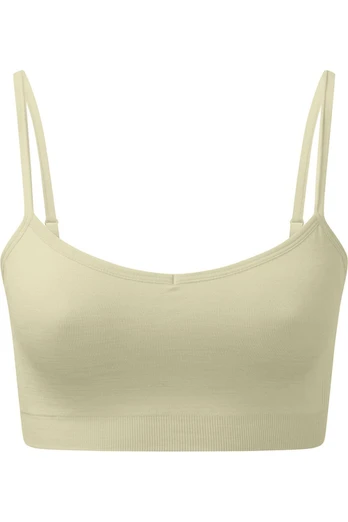 Melange Womens Seamless 3D Sports Bra - Sage Green
