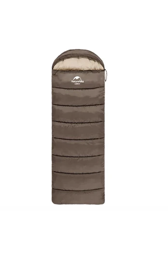 U Series 250 Hooded Sleeping Bag - Brown