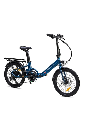 Virum Step 2026 Folding E-Bike - Sapphire Blue