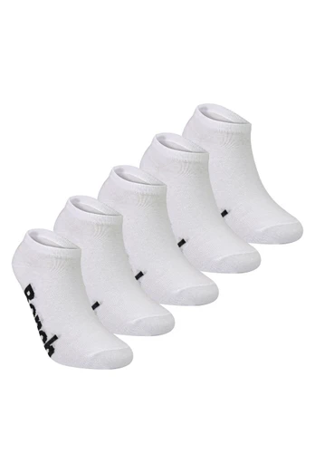 5 Pack Boys Cotton Rich Trainer Ankle Sport Socks - White