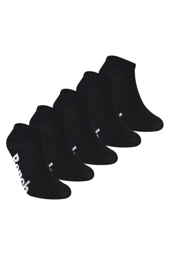 5 Pack Boys Cotton Rich Trainer Ankle Sport Socks - Black